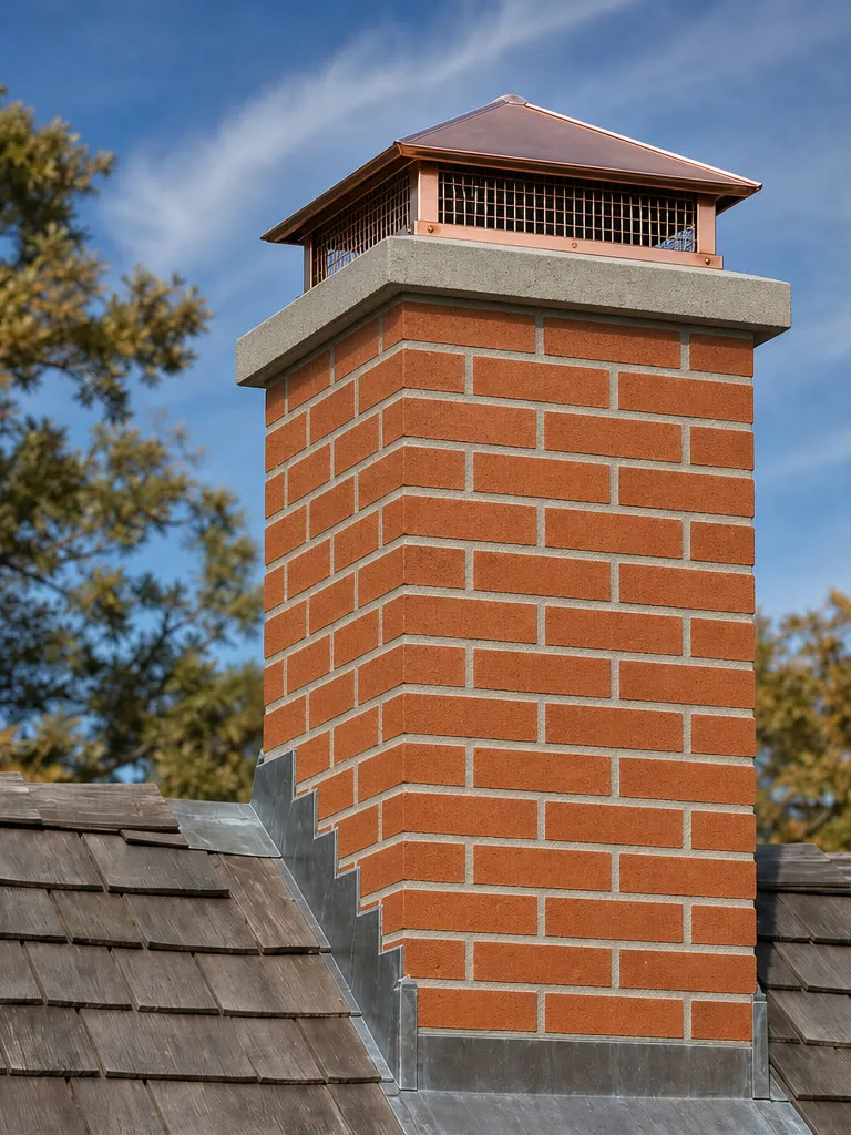 Historic brick match on a century-old facade, Delavan